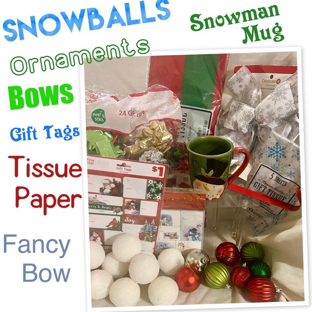 Festive Holiday Gift Set with Mug and Ornaments